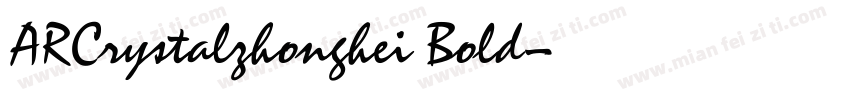 ARCrystalzhonghei Bold字体转换